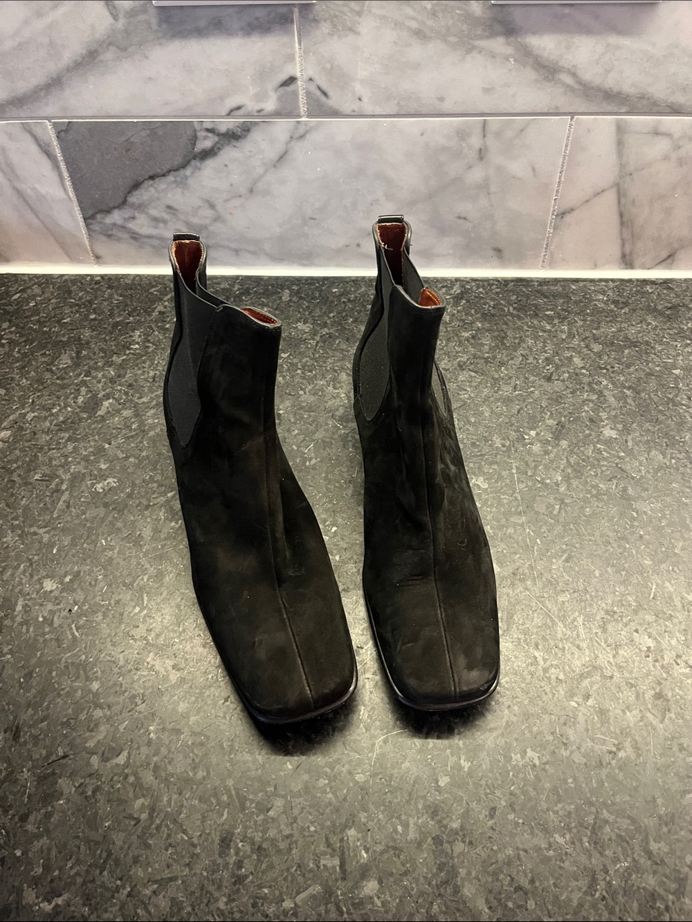 Ladies Black Suede DONALD PLINER  Boots